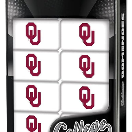 MasterPieces Game Day - NCAA Oklahoma Sooners - 28 Piece Team Logo Double Six Domino Set