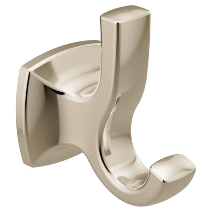 Moen YB5103NL Voss Collection Double Robe Hook, Polished Nickel
