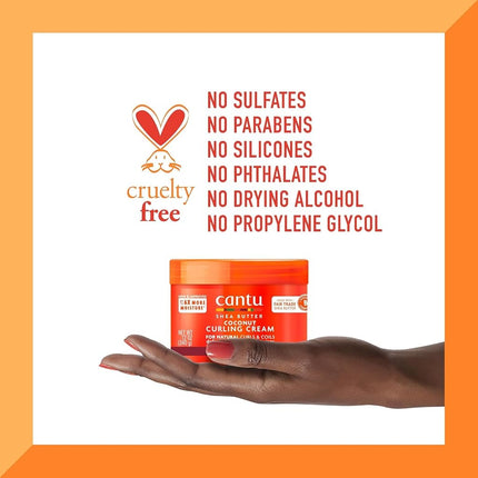 Shea Butter Coconut Curling Cream by Cantu for Unisex - 12 oz Cream