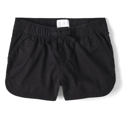The Children's Place Girls' Solid Pull on Shorts, 
