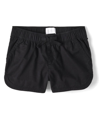 The Children's Place Girls' Solid Pull on Shorts, 