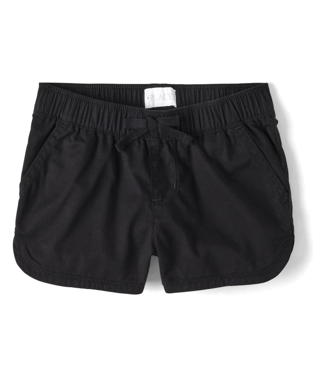 The Children's Place Girls' Solid Pull on Shorts, 