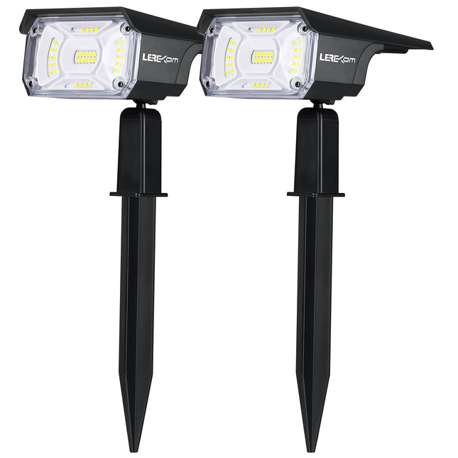 LEREKAM Solar Spot Lights, IP65 Waterproof 40 LEDs