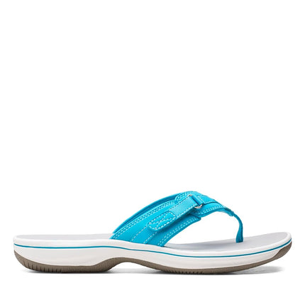 Clarks Women's Breeze Sea, Aqua Synthetic, 2.5 UK