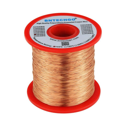 BNTECHGO 28AWG Magnet Wire 1lb Natural Enameled Copper Wire 0.0122"(0.31mm)