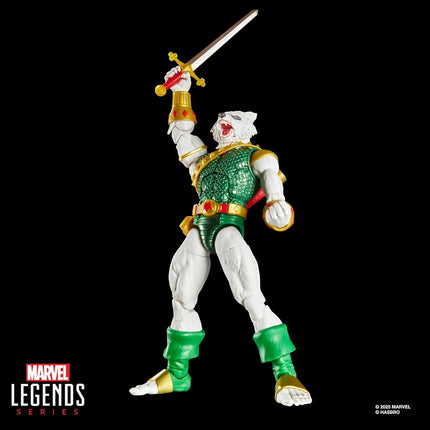Marvel Legends Series Magic: The Gathering Man-Wolf, Spider-Man Action Figure plus Exclusive Foil Trading Card, Blue and Red