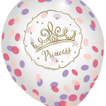 Globos de látex de princesas Disney, surtidos - 12", paquete de 6