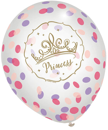 Disney Princess Latex Confetti Balloons, Assorted 