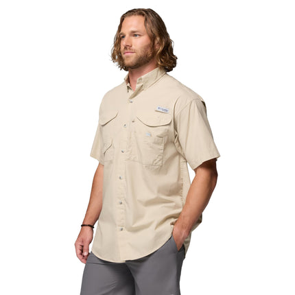 Columbia Men's Standard Bonehead SS Shirt, Fossil, X-Small, Fossil, XS