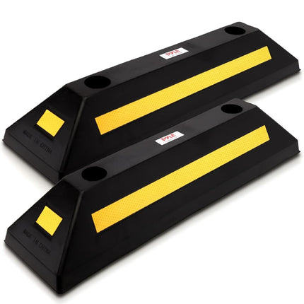 Pyle Vehicle Floor Stopper for Parking Safety 1PC, Curb Garage Mat, Heavy Duty Rubber, Parking Lot Driveway Stopper, for Car Vans Trucks