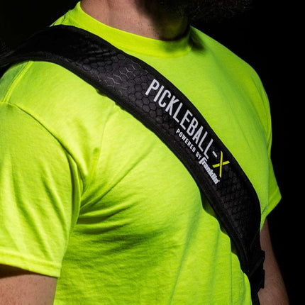 Franklin Sports Elite Performance Pickleball Sling Bag, Black/Optic Yellow