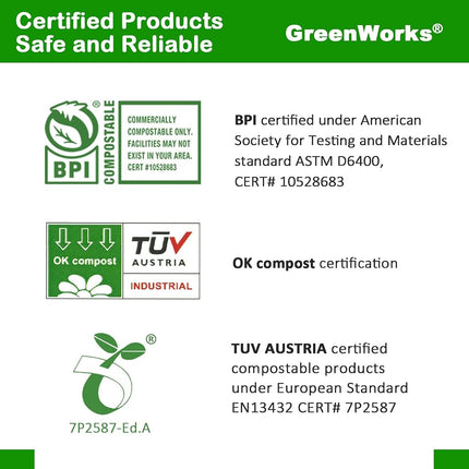 GreenWorks 100% Compostable CPLA 7" Large Disposable Cutlery Set,150 Ct(50 Forks,50 Spoons,50 Knives) Heavyweight Bio-Based Utensils Silverware Cutlery Combo