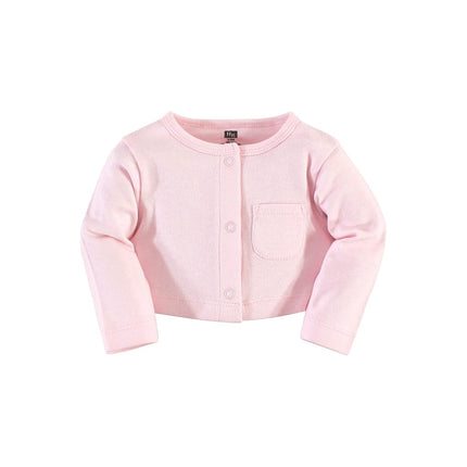 Hudson Baby Baby Girls' Cotton Dress and Cardigan Set, Bunny Floral, 12-18 Months