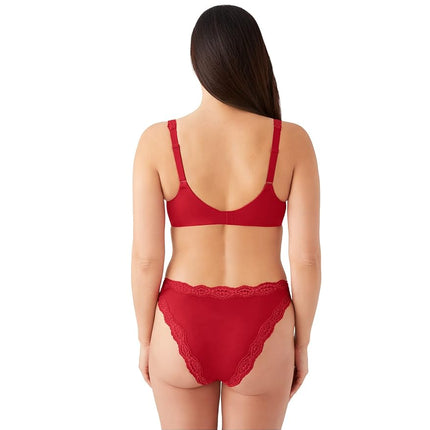 Wacoal Women's Softly Styled Full Figure Underwire Bra Coverage, Barbados Cherry, 42E