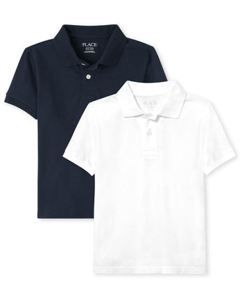 The Children's Place boys Short Sleeve Pique Polo