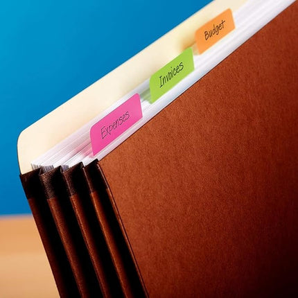 Post-it Index Strong Filing Tabs - Solid Colour (Pack of 24)