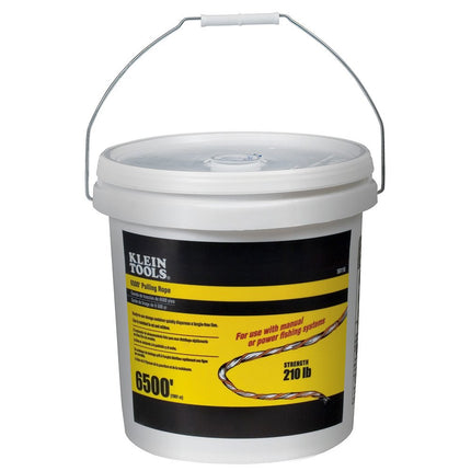 Klein Tools 56110 6500-Feet Bucket Poly Pull Line with Orange Tracer by Klein Tools