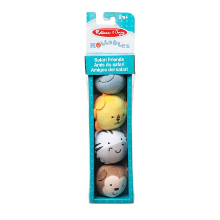 Melissa & Doug Rollables Safari Friends Infant and Toddler Toy, Developmental Toy for Toddlers, 0+, Gift for Baby Boys or Baby Girls, Multicolor