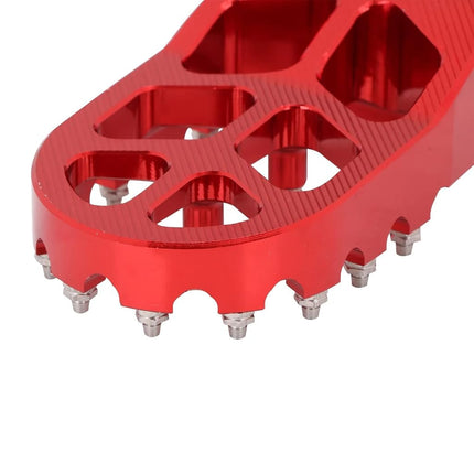 AnXin Dirt Bike Foot Pegs Motorcycle Footpegs Foot Pedals Rests CNC For CRF 110 CRF110F 2013-2024 CRF125F 2014-2024 Dirt Pit Bike Red