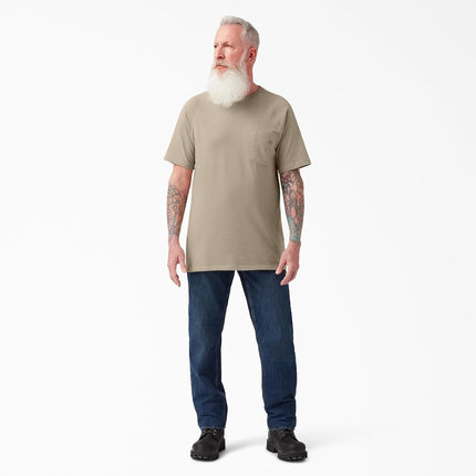 Dickies Men's Cooling Short Sleeve Pocket T-Shirt, Desert Sand, Large Big Tall