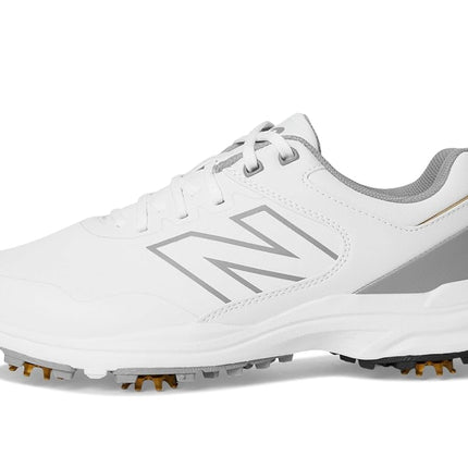 New Balance Men's Brighton V2 Golf Shoe, White/Grey, 11 Wide