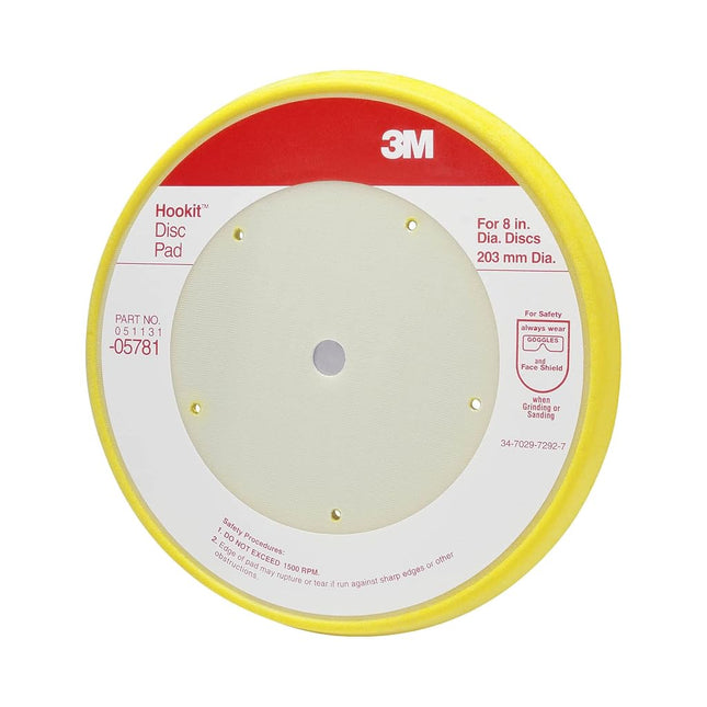 3M 05781 Hookit 8" Dust Free Disc Pad