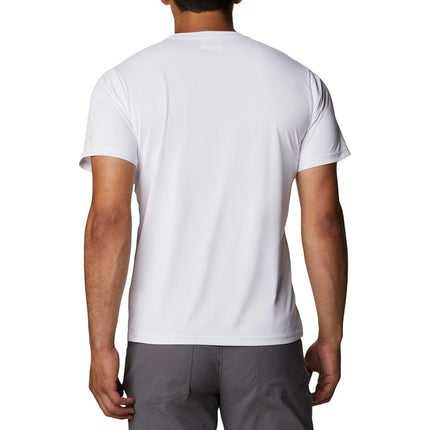 Columbia Men's Hike Crewneck Short Sleeve T-Shirt White