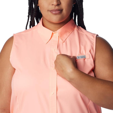Columbia Women's Tamiami™ Women's Sleeveless Shirt, Tiki Pink, X-Small