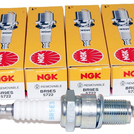 NGK 5722-4PK BR9ES Standard Spark Plug, Box of 4