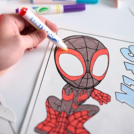 Crayola Color Wonder Spidey and His Amazing Friends Kit, Mess Free Coloring, Spiderman Coloring Pages & Stickers, Spiderman Gift