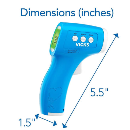 Vicks Non-Contact Infrared Thermometer for Forehead, Food and Bath – Touchless Thermometer for Adults, Babies, Toddlers and Kids – Fast, Reliable, and Clinically Proven Accuracy