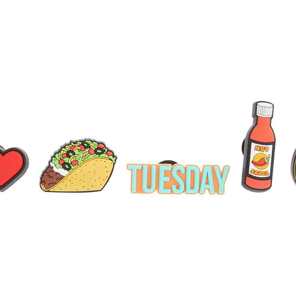 Crocs unisex-adult Shoe Charms, Taco Tuesday, One 