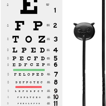 PECULA Snellen Eye Chart, Wall Chart, 22 in x 11 i