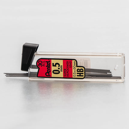 Pentel Super Hi-Polymer Minas de repuesto para lápiz mecánico Paquete económico - Versión surtida original - 0.5mm, 0.7mm, 0.9mm