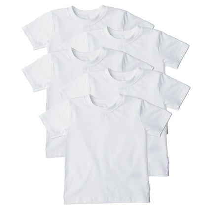 Gerber Baby Toddler 5-Pack Solid Short Sleeve T-Shirts Jersey 160 GSM, Light Pink, 18 Months