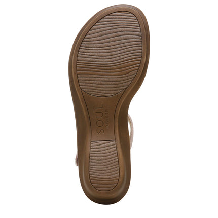 SOUL Naturalizer Women's Summer Sandal, Mauve Synthetic, 4 UK