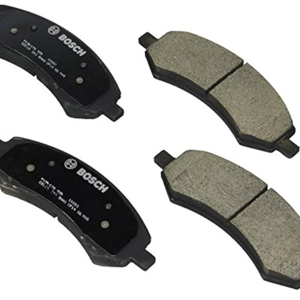 BOSCH BC1084 QuietCast Premium Ceramic Disc Brake Pad Set - Compatible with Select Chrysler Aspen; Dodge Dakota, Durango, Ram 1500; Mitsubishi Raider; Ram 1500, 1500 Classic, Dakota; FRONT