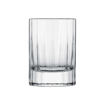 Luigi Bormioli Bach Liqueur Glasses 70ml Set of 4, 70ml Lead Free Crystal Glassware, Durable Italian Made Art Deco Shot Glasses for Port, Spirits and After Dinner Drinks, Dishwasher Safe