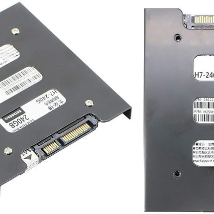Pasow Paquete de 2 soportes de metal para discos duros SSD HDD de 2.5" a 3.5" para PC (soporte)