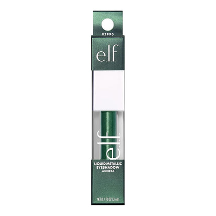 e.l.f. Liquid Metallic Eyeshadow, High-impact Eyeshadow With A Metallic Finish, Long-Lasting Gel-Based Formula, Quick Drying, Aurora