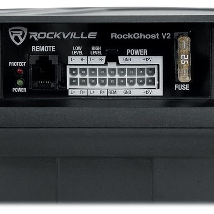 Rockville RockGhost V2 Powered 11" 800w Car Subwoofer Fits Inside Spare Tire