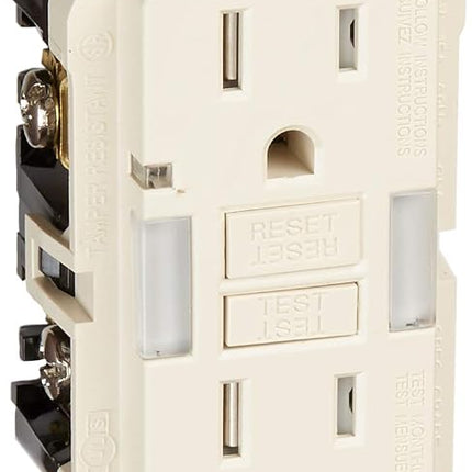 Leviton GFCI Receptacle with Guidelight, 15 Amp 12
