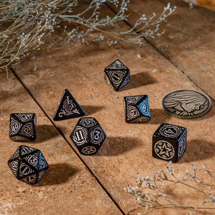 Q-Workshop Witcher Dice Set. Yennefer - Q-Workshop Obsidian Star, Mixed, E37