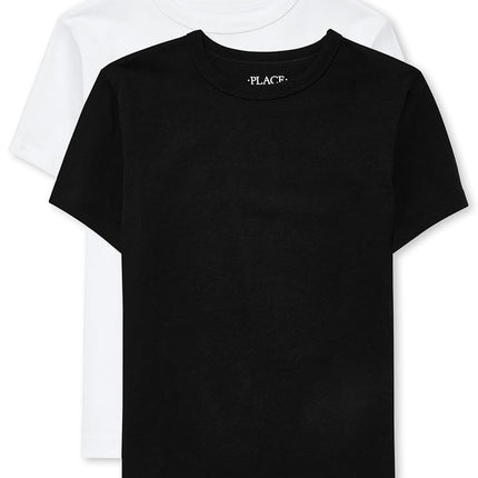 Lot de 2 t-shirts basiques superposables pour garçons The Children's Place, couleurs assorties, XXL(16)