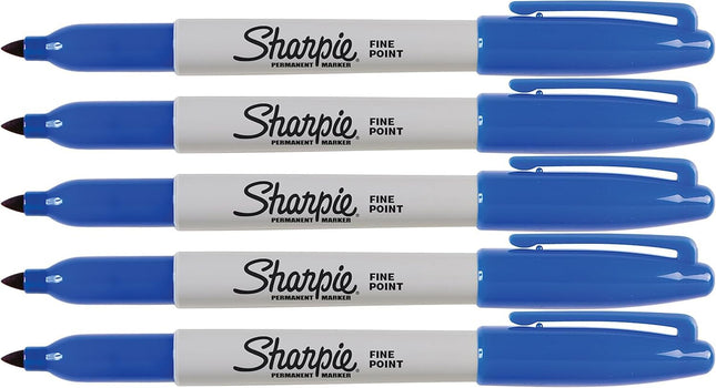 Sharpie Blue Markers, Fine Point Tip, Permanent Ma