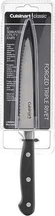 Cuisinart C77TR-5SUT Triple Rivet Collection 5" Serrated Utility Knife, Black