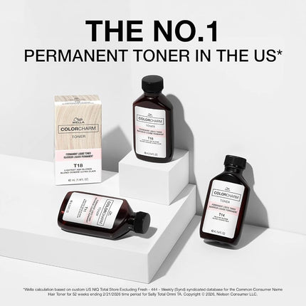 Wella Color Charm Permanent - T18 Lightest Ash Blonde For Unisex 1.4 oz Toner