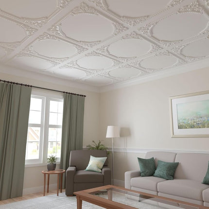 Ekena PML11X11LA W x 11 3/4" H Lanarkshire Panel Moulding Corner, Primed