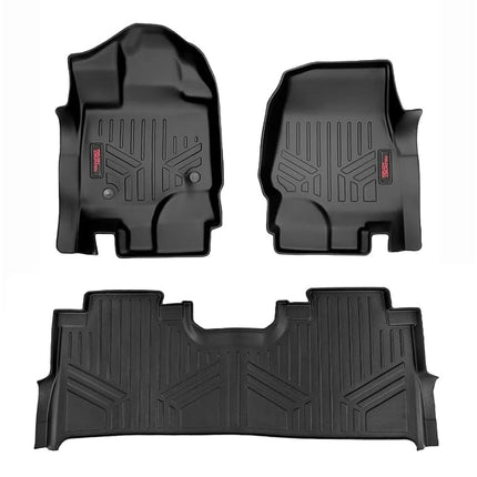 Rough Country Floor Mats for 2015-2023 Ford F-150 | SuperCrew Cab - M-51515