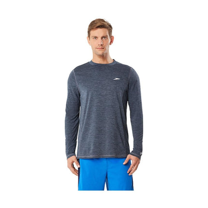Speedo Men's UV Swim Shirt Long Sleeve Loose Fit Easy Tee